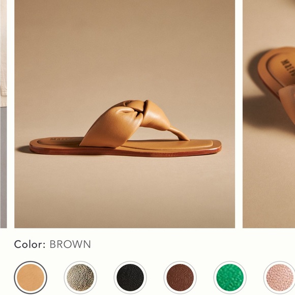 Maeve Puffy Knotted Sandals SZ7 worn a couple times - Picture 3 of 4